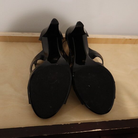 Michael Kors Women's 7 Ankle High Heel Front Zipper Sandals - Size 7.5 LIKE NEW - Picture 7 of 7